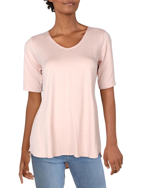 womens high-low v-neck tunic top