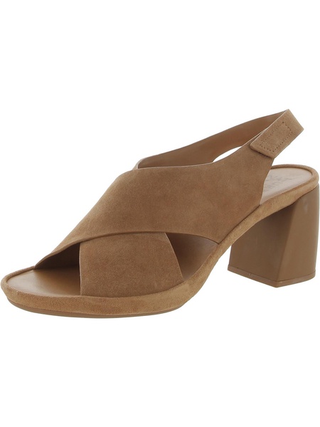 womens criss-cross front criss cross front block heel