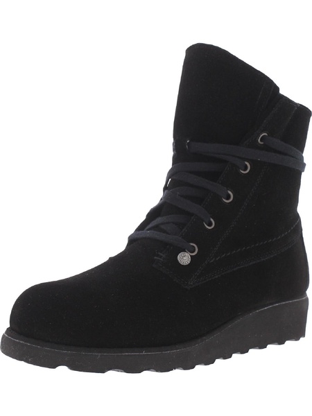 krista womens padded insole wedge ankle boots