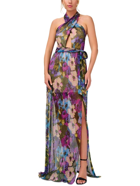 womens halter long evening dress