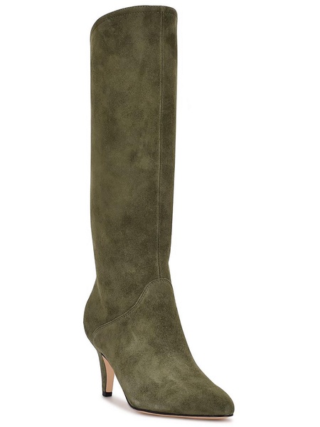 buyah womens faux suede tall knee-high boots