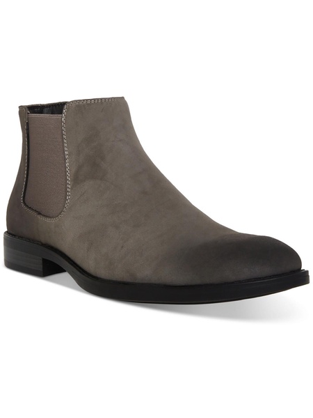 maxxin  mens round toe faux leather chelsea boots