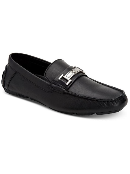 magnus mens leather slip on loafers