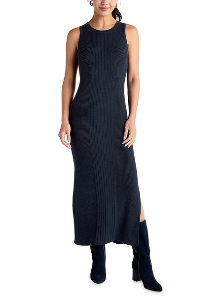 womens tea length ribbed sweaterdress