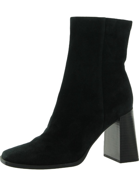 ivette womens suede square toe ankle boots