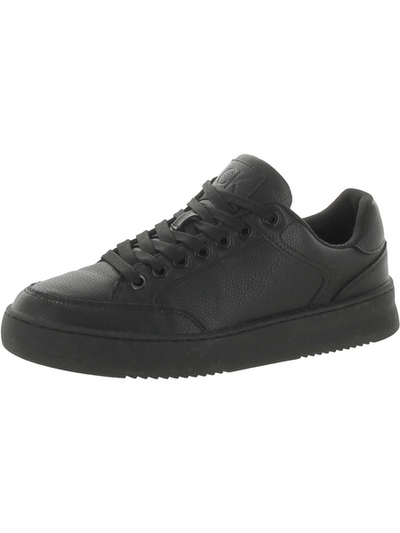 mens faux leather casual and fashion sneakers