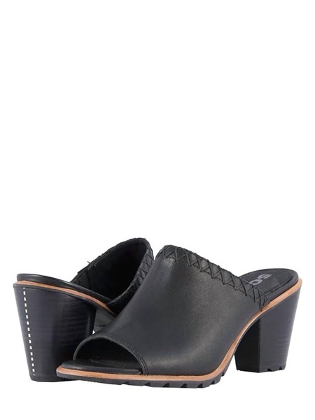 women nadia heeled mule in black