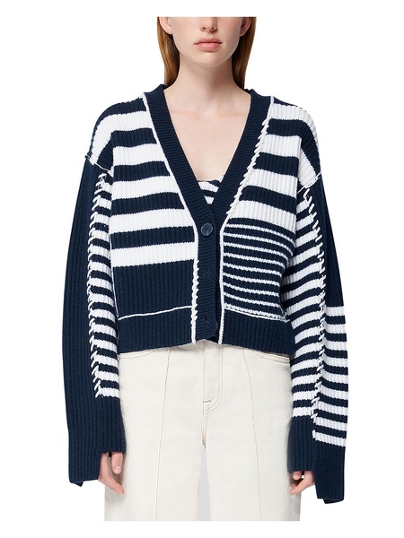 adara womens wool blend ribbed cardigan sweater