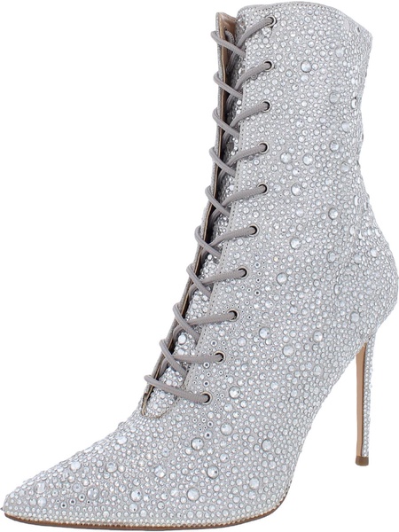 valency womens rhinestone pointed toe ankle boots