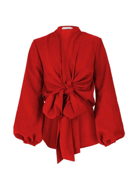 women's honey blouse in rouge