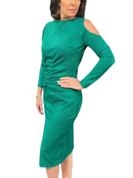 corea tricot dress in jade