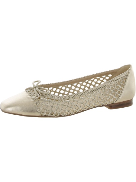 may womens woven toe cap ballet flats