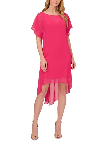 womens chiffon overlay cocktail dress