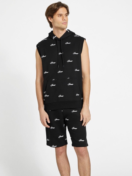 derek logo sleeveless hoodie