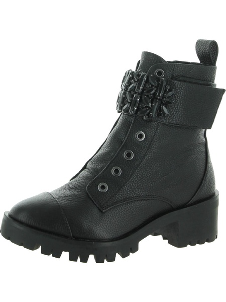 pippa womens lugged sole zipper ankle boots