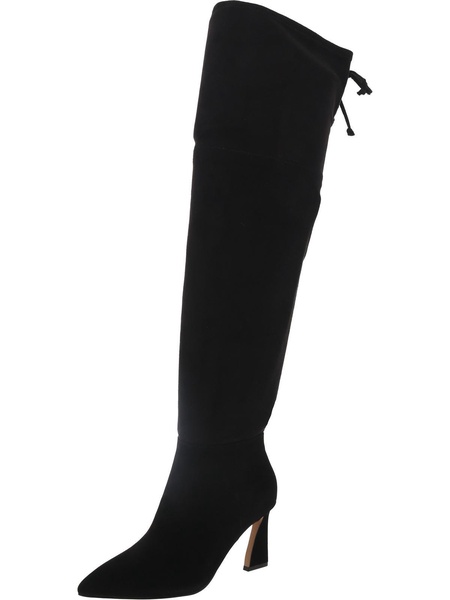 taplana womens faux suede pointed toe over-the-knee boots