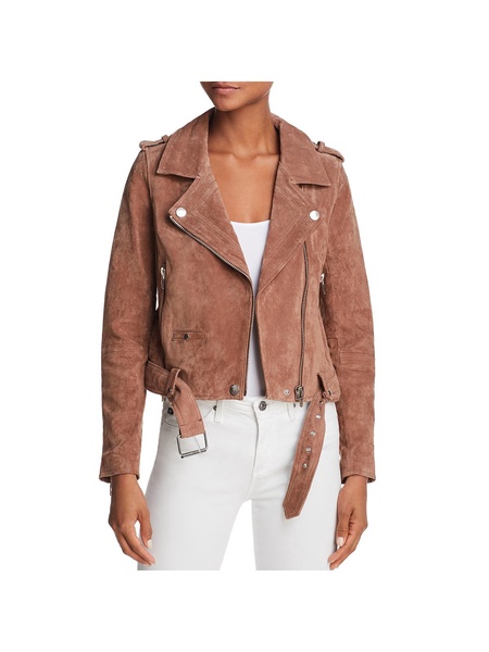 morning after womens suede fall motorcycle jacket