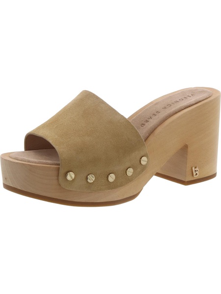 womens suede comfort insole mule sandals