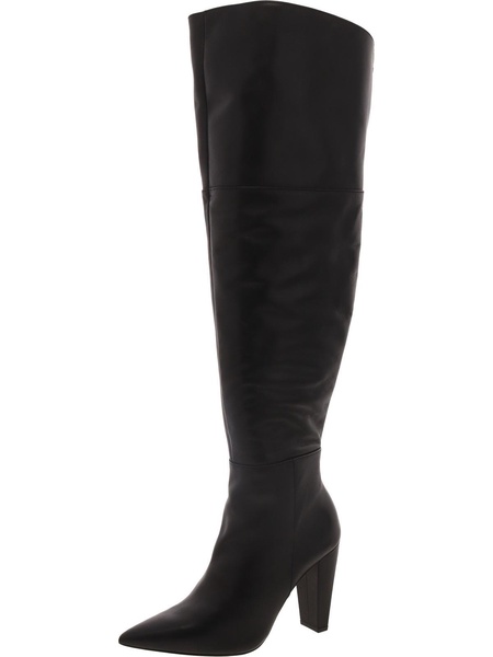 minnada2 womens padded insole pointed toe knee-high boots