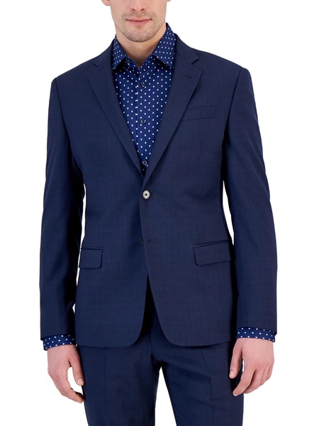 mens wool office two-button blazer