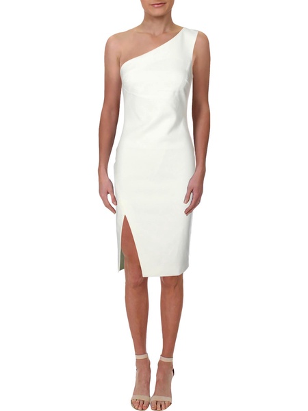 helena womens one shoulder sheath cocktail dress