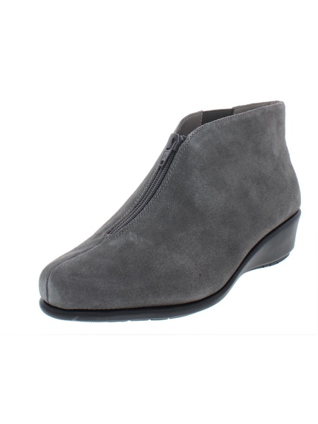 allowance womens suede round toe booties