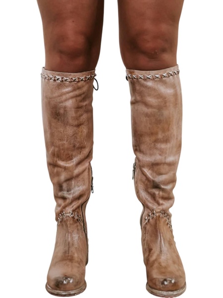 manchester iii boots in tan icicle rustic