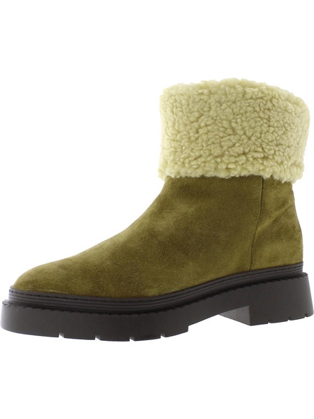 vina womens suede faux fur lined winter & snow boots