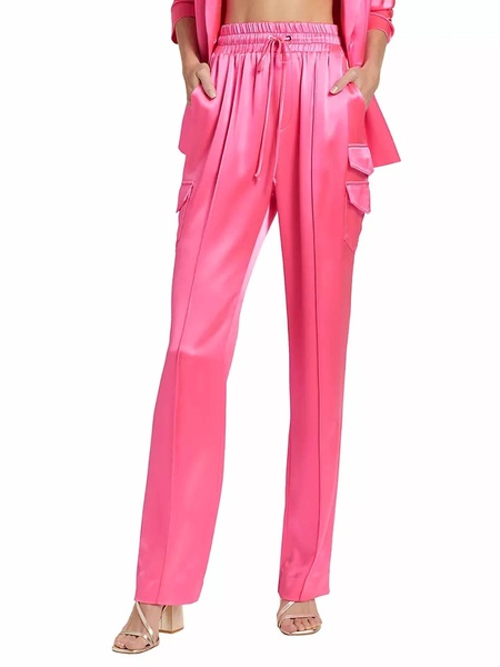 sarie high-rise pants in electric pink