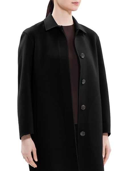 womens midi cold weather wool coat