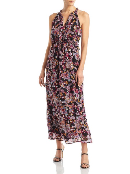 womens paisley long maxi dress