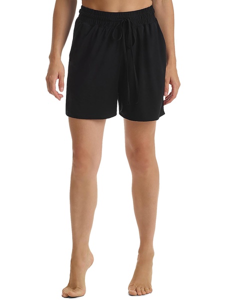 womens solid modal casual shorts