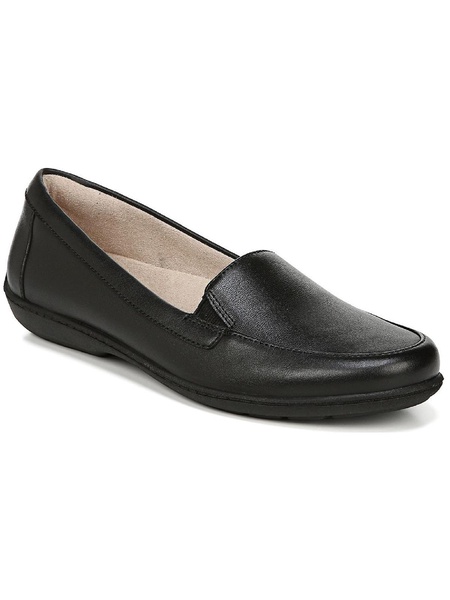 kacy womens leather slip on loafers