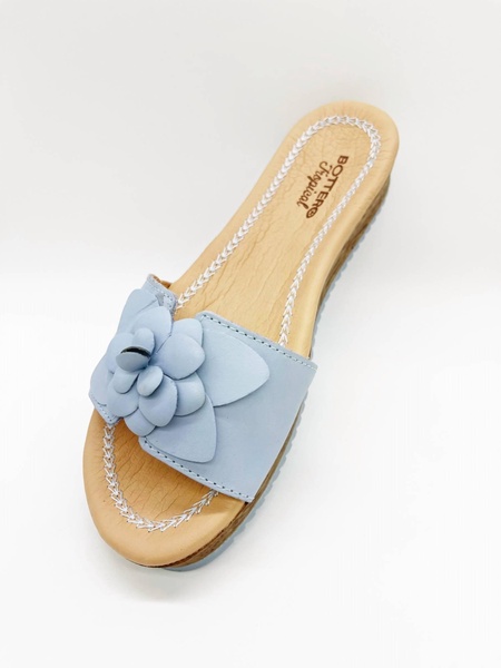 napoli slide on sandal in blue