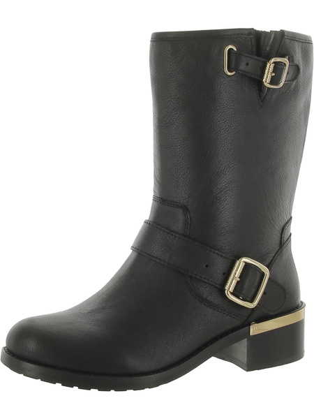 wendeema womens leather buckle booties