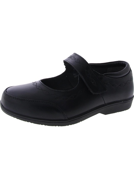 mary ellen womens leather adjustable mary janes