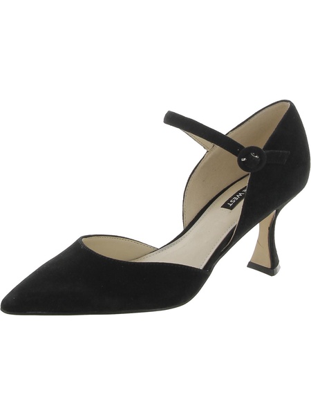 womens suede ankle strap pumps