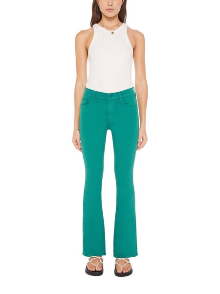 the weekender sneak pants in teal green