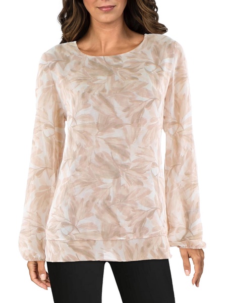 womens sheer double-layer blouse