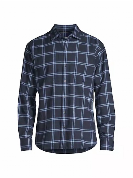 glenbrook cotton sport shirt in navy