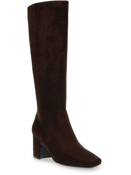 teodoro womens faux leather square toe knee-high boots