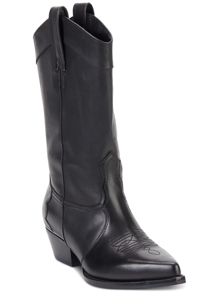 laila womens leather mid-calf cowboy, western boots