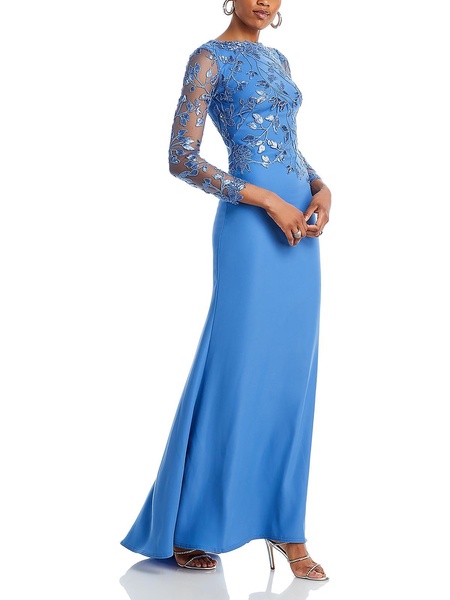 womens sequined embroidered evening dress