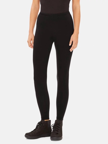 tencel terry leggings in black