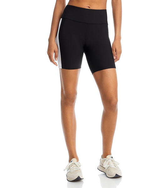 womens contrast trim polyester bike short