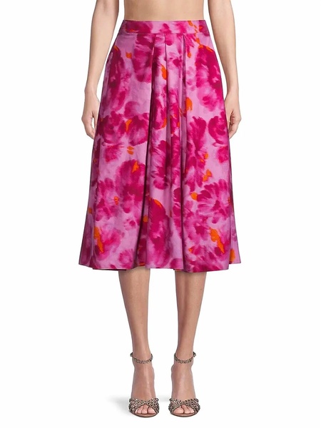 briton skirt in french pink watercolor