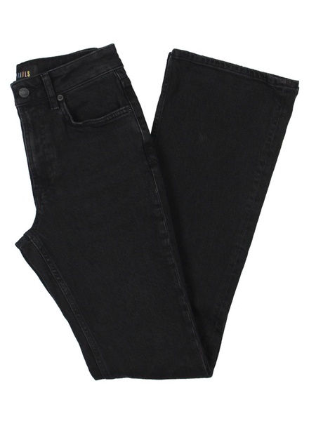 the sunset womens slim high rise flare jeans