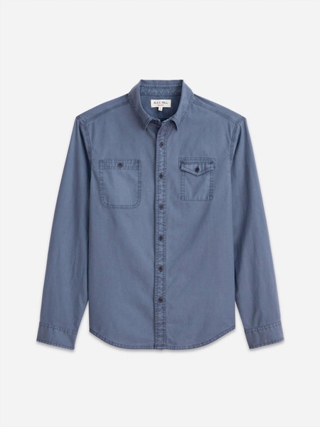 men's utility shirt in storm blue