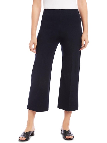 womens high rise wide leg cropped pants