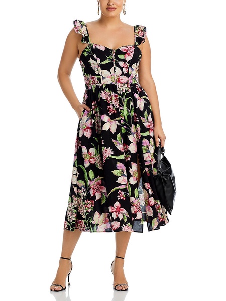 womens floral print long maxi dress